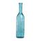 30" Teal Recycled Glass Tall Spanish Bottleneck Vase
